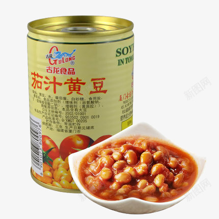 罐头png免抠素材_88icon https://88icon.com 产品实物 休闲食品 方便速食 罐头 黄豆酱