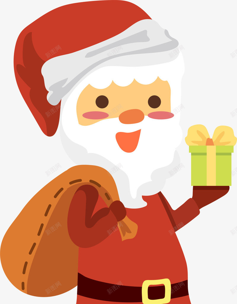 红色卡通冬日圣诞老人png免抠素材_88icon https://88icon.com Christma Christmas Merry 圣诞快乐 圣诞老人 圣诞节 装饰图案 送礼老人