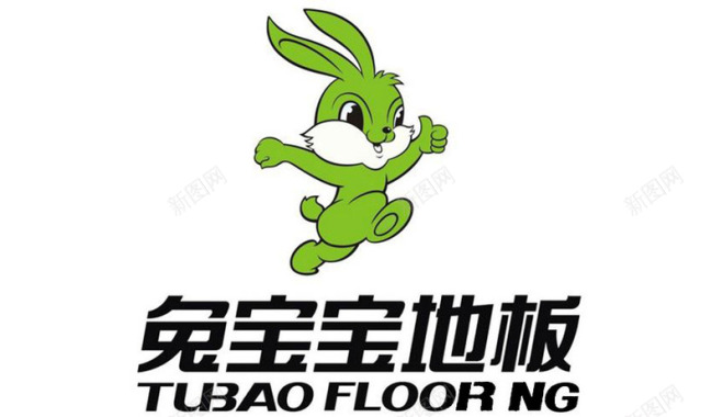 卡通月兔兔宝宝地板图标图标