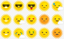iPhone表情太阳表情矢量图高清图片