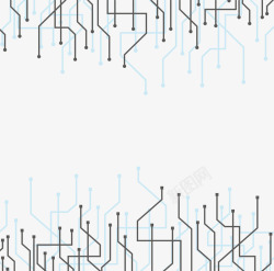 电路结构科技感边框高清图片