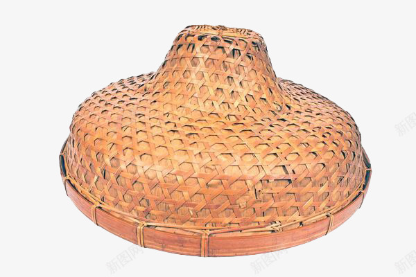竹编斗笠png免抠素材_88icon https://88icon.com 帽子 斗笠 斗笠帽子 竹斗笠 竹编 锥形帽 雨具 黄色