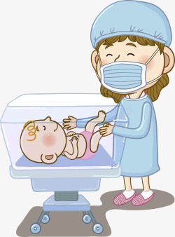 婴儿护士保温箱里的小孩高清图片