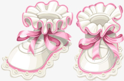粉色婴儿鞋素材
