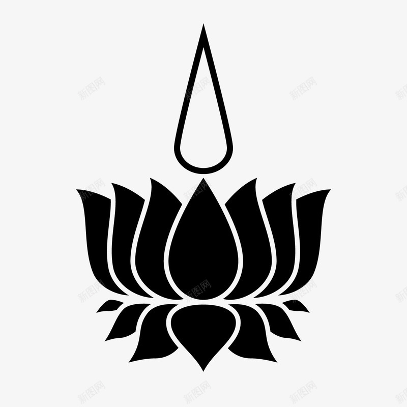 易经黑色八卦莲花矢量图ai免抠素材_88icon https://88icon.com 八卦 易经 莲花 黑色 矢量图