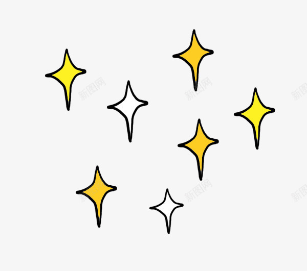 菱形星星涂鸦psd免抠素材_88icon https://88icon.com 卡通 手绘 星星 涂鸦 简单图案 菱形 菱形星星