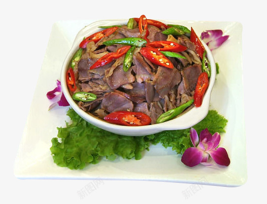 辣炒猪舌png免抠素材_88icon https://88icon.com 产品实物 健康 猪舌 生菜 美食 装饰 辣椒 辣炒