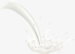 质感饮料倾倒牛奶高清图片