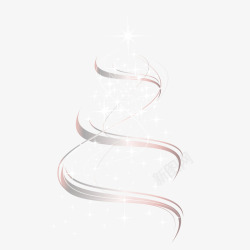 星光点缀圣诞树装饰素材