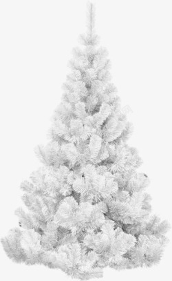 白色圣诞树冬日白雪装饰素材