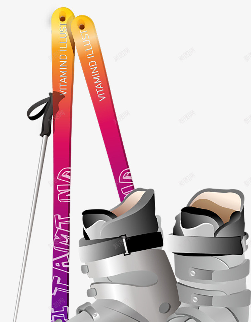 溜冰鞋和滑雪棍png免抠素材_88icon https://88icon.com 冬季 大雪 手绘 溜冰鞋 滑雪棍 白色的 运动