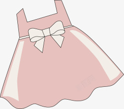 粉色卡通女宝宝衣服素材