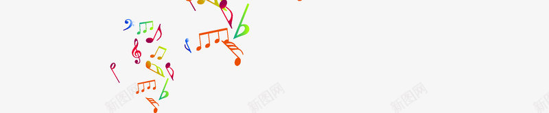 音乐符号矢量图ai免抠素材_88icon https://88icon.com 炫彩 符号 音乐 音符 矢量图