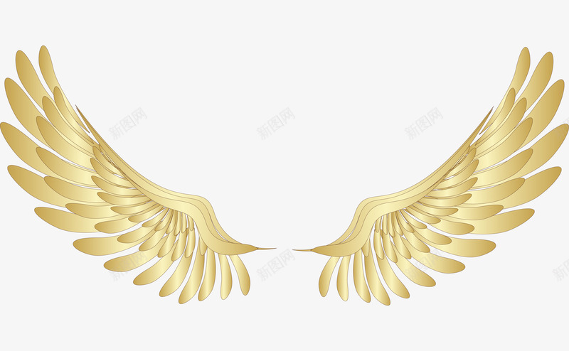 金色翅膀png免抠素材_88icon https://88icon.com 翅膀 翅膀元素 金色翅膀 金色翅膀元素
