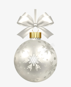 小白球圣诞节悬挂小球高清图片