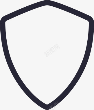 盾盾牌logo黑色图标图标