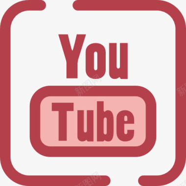 视频PNG矢量图YouTube图标图标