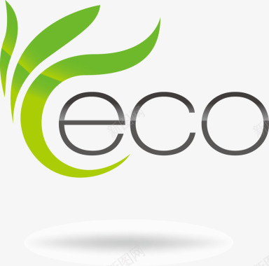 科技显示屏eco图标图标