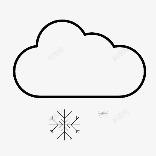 手绘下雪云简笔画png免抠素材_88icon https://88icon.com 下雪 下雪云 云 云朵 云简笔画 祥云 简笔画