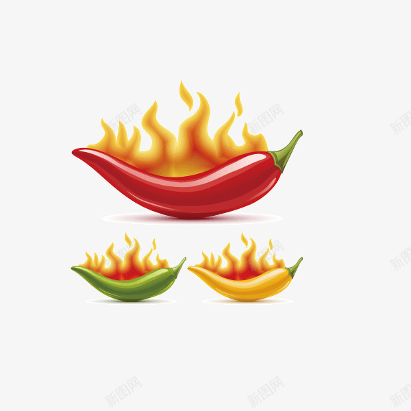 辣椒燃烧的辣椒装饰图案蔬菜png免抠素材_88icon https://88icon.com 燃烧的辣椒 蔬菜 装饰图案 辣椒