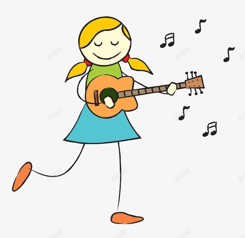 弹吉他的小女孩png免抠素材_88icon https://88icon.com 儿童简笔画 卡通手绘 小女孩 小萝莉 弹吉他的人 新图网 萝莉少女