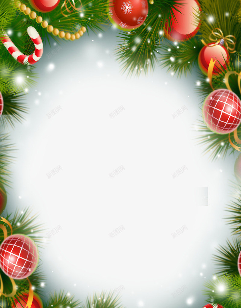 圣诞树边框彩球边框png免抠素材_88icon https://88icon.com 圣诞礼物 圣诞节 圣诞节装饰 圣诞节贺卡制作 水彩 海报 贺卡