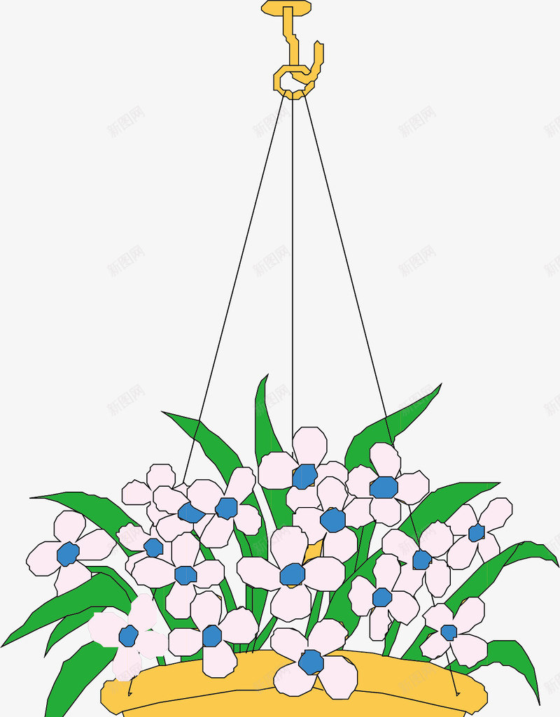 吊篮花朵png免抠素材_88icon https://88icon.com 吊篮 室内盆栽 小盆栽 植物盆栽 盆栽花 绿色盆栽 花朵