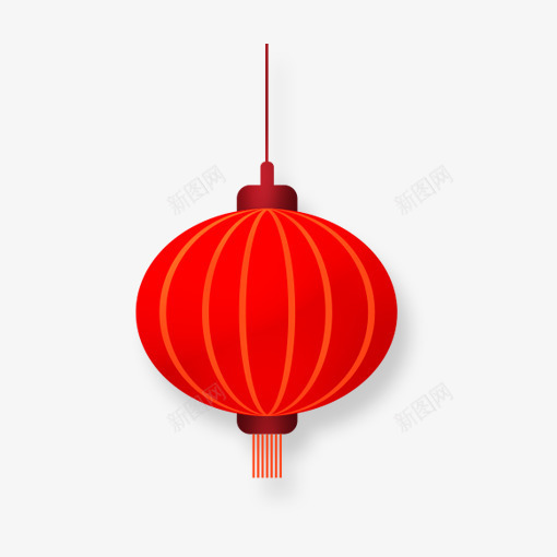 春节红色灯笼挂饰png免抠素材_88icon https://88icon.com 中国风 喜庆 新春灯笼 春节灯笼 灯笼挂饰 红色灯笼