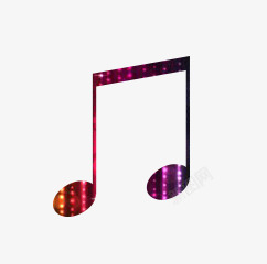 紫红色音乐符号素材