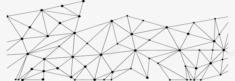 黑色科技结构图png免抠素材_88icon https://88icon.com 几何 矢量素材 线条 网络结构 节点