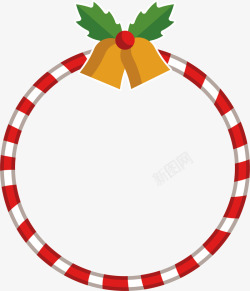 铃铛装饰圣诞节边框素材