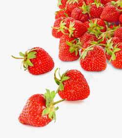 鲜红色草莓水果素材