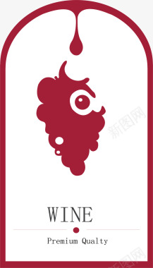 精美葡萄酒logo矢量图图标图标