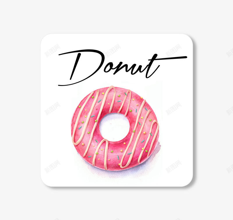 Donutpng免抠素材_88icon https://88icon.com PNG 卡片 甜品 甜甜圈