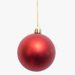 圣诞节红色装饰球素材