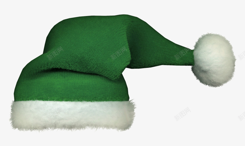 圣诞帽子png免抠素材_88icon https://88icon.com 圣诞 圣诞节 帽子 绿色