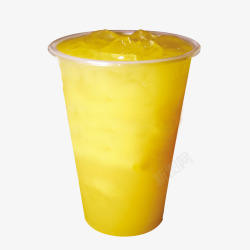 黄色的雪梨椰奶汁素材