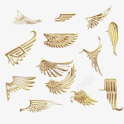 金属翅膀金属质感翅膀高清图片