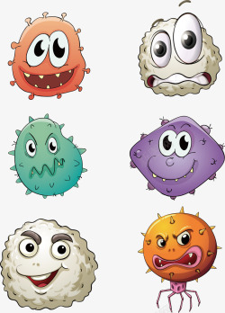 彩色病毒丑陋的细菌高清图片