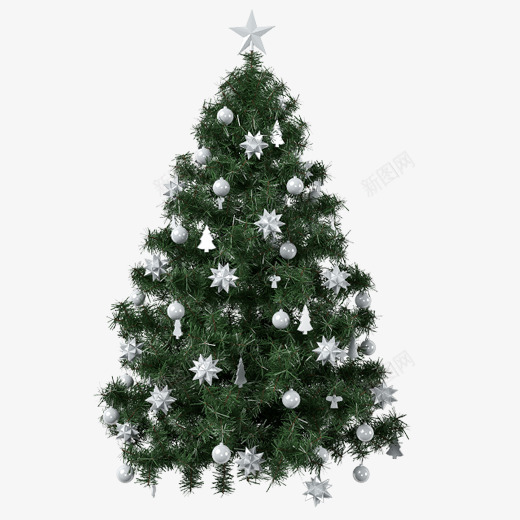 一棵有银色装饰的圣诞树png免抠素材_88icon https://88icon.com 圣诞树 圣诞节 布置 挂饰 派对 聚会 装饰 银色