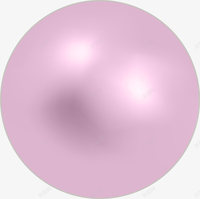 唯美粉色圆球png免抠素材_88icon https://88icon.com 创意圆球 唯美圆球 梦幻 白色光晕 粉色圆球 质感
