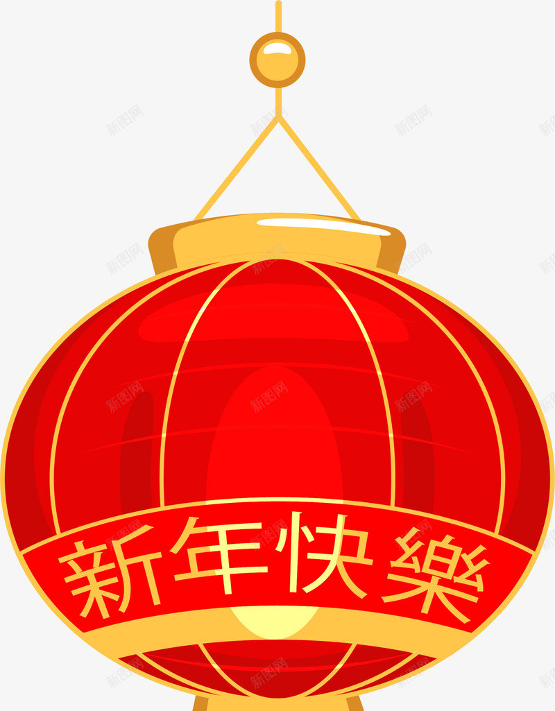 新年红色灯笼挂饰png免抠素材_88icon https://88icon.com 中国风 新年快乐 新年灯笼 春节灯笼 灯笼挂饰 红色灯笼