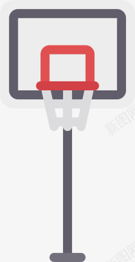 篮球筐可爱卡通篮球框图标图标