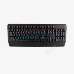 RGB机械键盘黑色炫光机械键盘免费高清图片