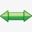 绿色的左右箭头符号icon图标图标