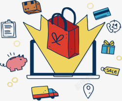 狂欢电商购物节素材