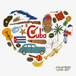 古巴古巴元素高清图片