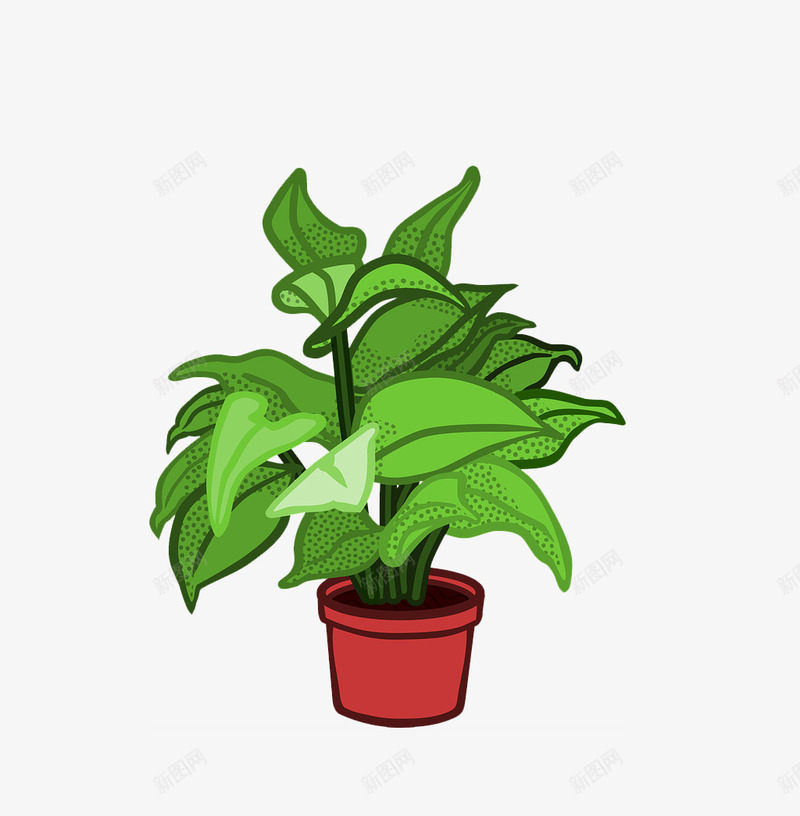 卡通绿色植物室内盆栽png免抠素材_88icon https://88icon.com 卡通 室内 植物 盆栽 绿色