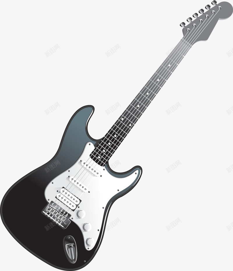黑色吉他创意音乐png免抠素材_88icon https://88icon.com 创意 吉他 音乐 黑色