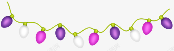 卡通彩色小灯泡吊饰png免抠素材_88icon https://88icon.com 卡通手绘 小灯泡 彩色小灯 派对吊饰